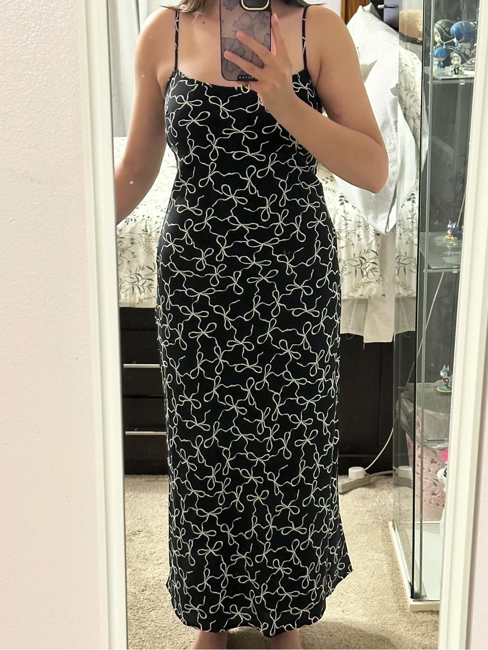 Black slip dress